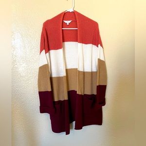 EXTRA SMALL multi colored cardigan Time and Tru (not tags)